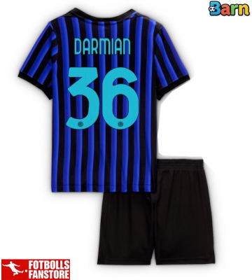 Inter Milan Matteo Darmian #36 Hemmatröja Barn 2025-26 Kortärmad (+ Korta byxor)